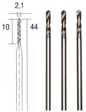 Вольфрам-ванадиевые свёрла 2,1 мм, 3 шт