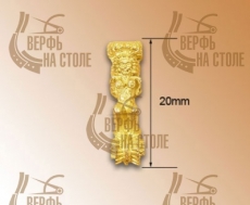Декоративный элемент, женская фигура, 20 мм, металл
