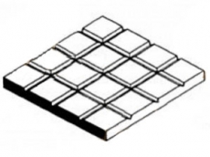Квадратная плитка 2,1х2,1 мм, лист 15х30 см