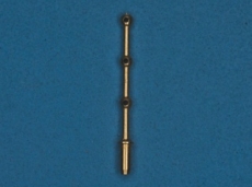 Леерная трехрядная стойка, 11 мм, латунь, 4 шт
