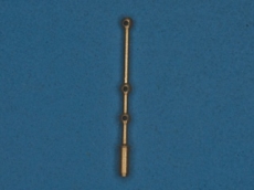 Леерная трехрядная стойка, 11 мм, латунь, 4 шт.