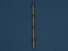 Леерная трехрядная стойка, 15 мм, латунь, 4 шт