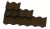Черепица фламандская черная, масштаб 1:20, 150 шт
