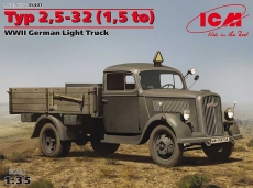 35401 Немецкий грузовик 2МВ Typ 2.5-3.2 (1.5to) (ICM) 1/35