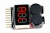 Бортовой тестер-индикатор напряжения LiPo АКК 1-8S 3.0-3.7V