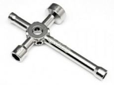 Ключ универсальный (5-7-10-17mm) свечной/колесный