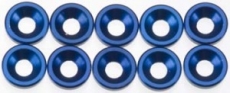 Шайбы 3x7 с внутренним конусом Blue (10шт)