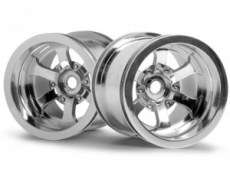 Диски колесные (Т-10) Scorch 6-SPOKE Wheel Shiny Chrome (55x50mm/2pcs)