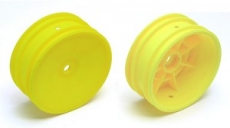 Диски багги 1/10 передние hex, yellow (2шт)