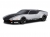 Неокрашенный кузов De Tomaso Pantera 200мм для шоссеек 1:10