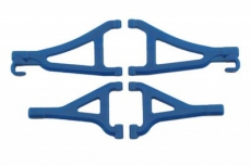Рычаг подвески передний верхний/нижний (пластик/синий) для Traxxas 1:16 E-revo 4 шт