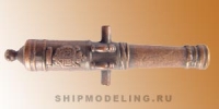 Пушка с декоративным узором, под бронзу, 20 мм, 4 шт