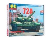 Сборная модель AVD Основной танк Т-72А, 1/43