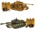 Радиоуправляемый танковый бой (Abrams M1A2PK США + GERMAN TIGER Германия) 2.4GHz - ZG-99823