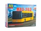 Сборная модель AVD Городской автобус МАЗ-203, 1/43