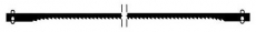 Пилки со штифтами для лобзика DSH/E, средний зуб, 6 шт