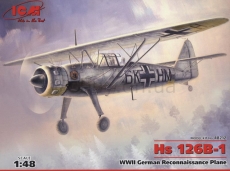 48212 Hs 126B-1 Германский самолет-разведчик II МВ, масштаб 1:48