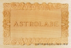 Табличка ASTROLABE, груша, 56х35 мм