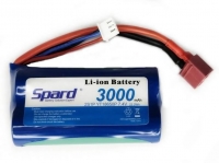 Аккумулятор Li-Ion Spard 3000mAh, 7,4V, 10C, T‐plug для Remo Hobby 1/16, Himoto 1/18