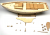 Сборная яхта ВОСТОК, конструктор из дерева с клеем