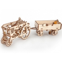 Деревянная механическая модель UGEARS "Прицеп к трактору"