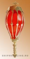 Кормовой фонарь, латунь и пластик, 40 мм