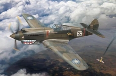 FB4006 Самолёт Curtiss P-40C (Hawk 81-A2) Fighter -AVG Flyng Tigers (Bronco Models) 1/48