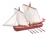 Сборная деревянная модель капитанской шлюпки корабля Artesania Latina SANTISIMA TRINIDAD, 1/50 AL19014