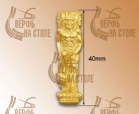 Декоративный элемент, мужская фигура, 40 мм, металл