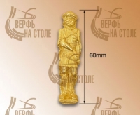 Декоративный элемент, мужская фигура, 60 мм, металл