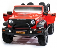 Детский электромобиль Jeep Wrangler Red с полным приводом - CH9938-RED