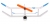 Радиоуправляемый самолет Feilun Apollo 300мм Mini Indoor Biplane 2.4G 2-ch RTF