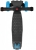 Самокат Maxiscoo Junior Delux Трехколесный Складной со Светящимися Колесами, Черный/Голубой - MSC-J091801D