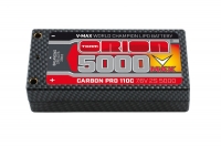 Carbon Pro V-Max LiPo 5000 110C 7.6V 2S Shorty Pack Tubes