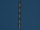 Леерная двухрядная стойка, 11 мм, латунь, 4 шт