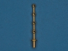 Леерная четырехрядная стойка, 11 мм, латунь, 4 шт