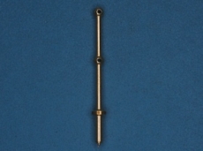 Леерная двухрядная стойка, 15 мм, латунь, 4 шт