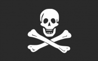 Пиратский флаг 30х18 мм