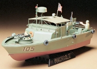 Американский водометный патрульный катер PBR31MkII Pibber с 4 фигурами и подставкой, масштаб 1:35
