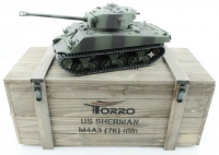Torro Sherman M4A3 76mm, 1/16 2.4G, ВВ-пушка, деревянная коробка