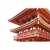3-х ярусная пагода Yakushiji (западная) масштаб 1:75