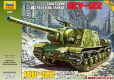 Советский истребитель танков ИСУ-122, масштаб 1:35