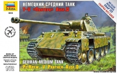 Немецкий средний танк T-V «Пантера» Ausf D, масштаб 1:72
