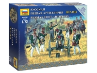 Сборная модель ZVEZDA Русская пешая артиллерия, 1812-1814 гг., 1/72