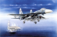 Палубный истребитель Су-33, масштаб 1:72