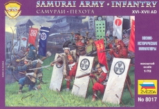 Миниатюра Самураи пехота XVI-XVII н.э., масштаб 1:72