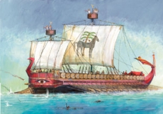 Карфагенский боевой корабль, масштаб 1:72