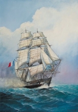 Французский фрегат «Ашерон», масштаб 1:200