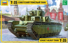 3667 Советский тяжёлый танк Т-35 (ЗВЕЗДА) 1/35