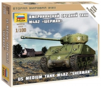 6263 Американский танк Шерман (ЗВЕЗДА) 1/100
